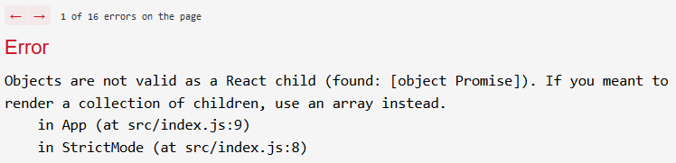 Error when using await in render()